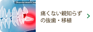 痛くない親知らずの抜歯・移植